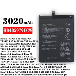 Batterie HB405979ECW pour HUAWEI  Y6 2019 / Y5 2018
