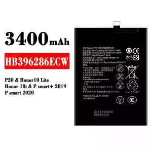 Batterie HB396286ECW pour HUAWEI P20 / Honor 10 Lite / Honor 10i / P smart+ 2019 / P smart 2020