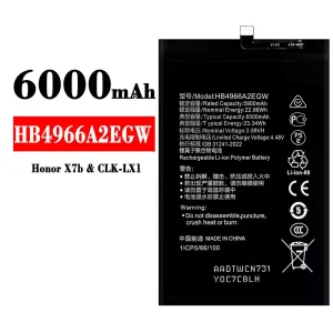Batterie HB4966A2EGW pour HUAWEI Honor X7b