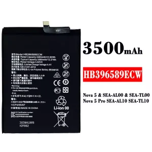 Batterie HB396589ECW pour HUAWEI Nova 5 / Nova 5 Pro
