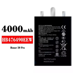 Batterie HB476490EEW pour HUAWEI Honor 50 Pro