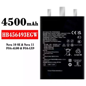 Batterie HB456493EGW pour HUAWEI Nova 10 SE/ Nova 11