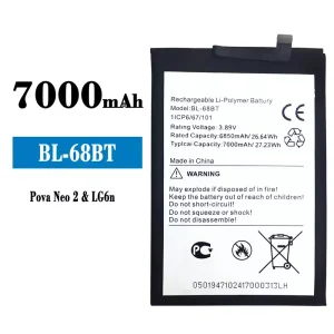 Batterie BL-68BT pour Tecno Pova Neo 2