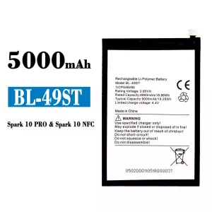 Batterie BL-49ST pour Tecno Spark 10 pro / Spark 10 NFC