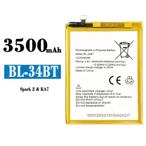 Batterie BL-34BT pour Tecno KA7 / Spark 2