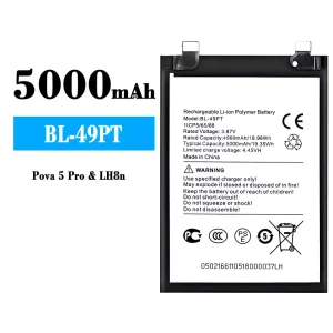Batterie BL-49PT pour Tecno Pova 5 Pro