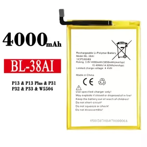 Batterie BL-38AI pour Tecno P13 / P13 Plus / P31 / P32 / P33 / W5504