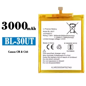 Batterie BL-30UT pour Tecno Camon CM / CA6