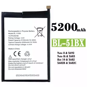 Batterie BL-51BX pour Infinix Note 8 / Note 8i / Hot 10