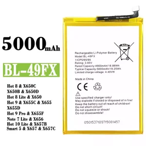 Batterie BL-49FX pour Infinix Hot 8 /Hot 8 Lite / Hot 9 / Hot 9 Pro  / Note 7 Lite / Hot 10 Lite / Smart 5