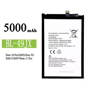 Batterie BL-49JX pour Infinix Note 10 Pro / Note 11 Pro / Zero 5G