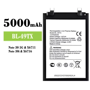 Batterie BL-49TX pour Infinix Note 30 5G / Note 30i