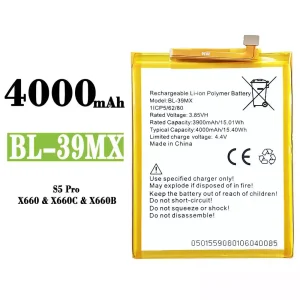 Batterie BL-39MX pour Infinix S5 Pro