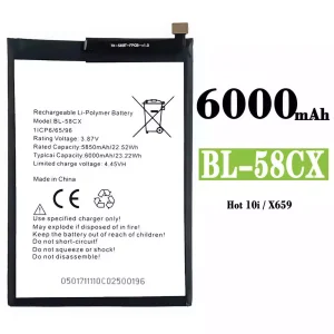 Batterie BL-58CX pour Infinix Hot 10i