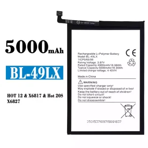 Batterie BL-49LX pour Infinix Hot 12,Hot 20S