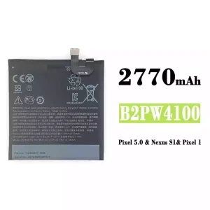 Batterie B2PW4100 pour Google Pixel 5.0 / Nexus S1 / Pixel 1