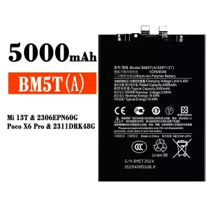 Batterie BM5T pour Xiaomi Mi 13T / Poco X6 Pro