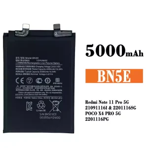 Batterie BN5E pour Xiaomi Redmi Note 11 Pro 5G / POCO X4 PRO 5G