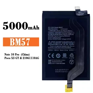 Batterie BM57 pour Xiaomi Note 10 Pro / Poco X3 GT