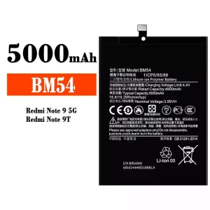 Batterie BM54 pour Xiaomi Redmi Note 9 5G / Redmi Note 9T