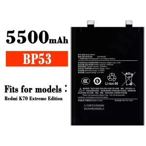 Batterie BP53 pour Xiaomi Redmi K70 Extreme Edition