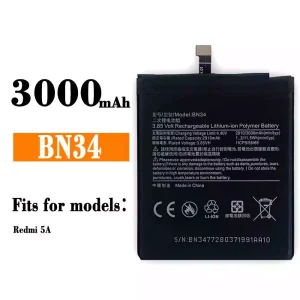 Batterie BN34 pour Xiaomi Redmi 5A