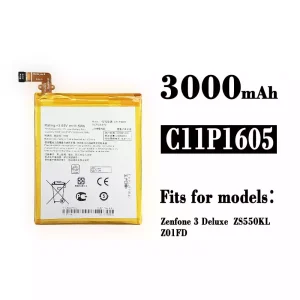 Batterie C11P1605 pour Asus ZenFone 3 Deluxe