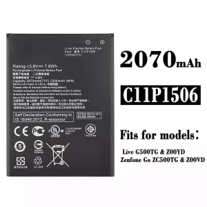 Batterie C11P1506 pour Asus Live G500TG,Zenfone Go ZC500TG