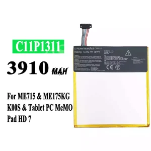 Batterie C11P1311 pour Asus Tablet PC MeMO / Pad HD7