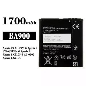 Batterie BA900 pour Sony Xperia TX / Xperia J / Xperia L