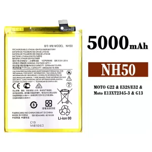 Batterie NH50 pour Motorola MOTO G22 / E32S / E32 / E13 / G13 / K15+