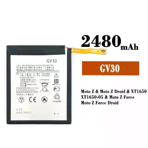 Batterie GV30 pour Motorola Moto Z / Moto Z Droid / Moto Z Force / Moto Z Force Droid