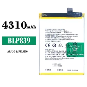 Batterie BLP839 pour OPPO A95 5G / A94 5G / Reno 5Z 5G / Reno 6Z