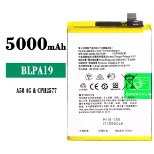 Batterie BLPA19 pour OPPO A58 4G / A38 / A79 5G