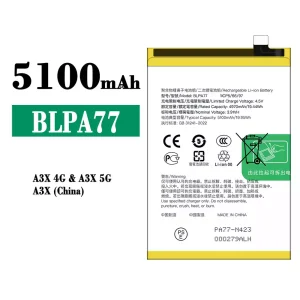 Batterie BLPA77 pour OPPO A3X 4G 5G