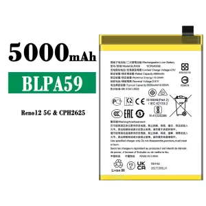 Batterie BLPA59 pour OPPO Reno 12 5G