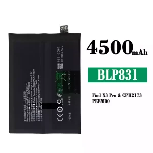 Batterie BLP831 pour OPPO Find X3 / Find X3 Pro