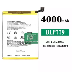 Batterie BLP779 pour OPPO A92S / A93 / F17 Pro / Reno 4Z 5G / Reno 4 Lite / Reno 4F