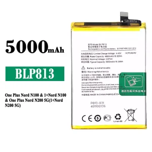 Batterie BLP813 pour OnePlus Nord N100 / Nord N200