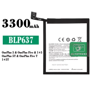 Batterie BLP637 pour OnePlus 5 / OnePlus 5T