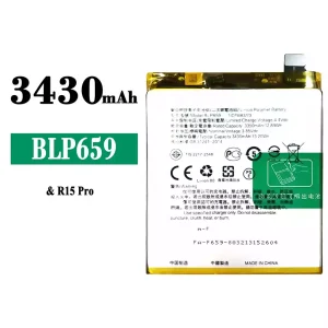 Batterie BLP659 pour OPPO R15 Pro