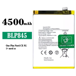 Batterie BLP845 pour OnePlus Nord CE