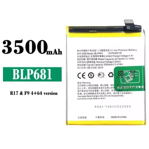 Batterie BLP681 pour OPPO R17 / F9 4+64 version