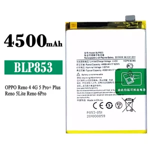 Batterie BLP853 pour OPPO Reno 4 / Reno 5 Pro Plus / Reno 5 Lite /Reno 6 Pro