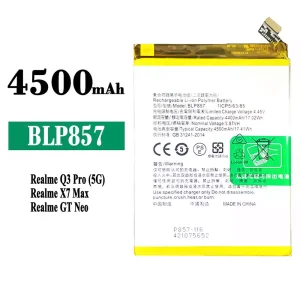 Batterie BLP857 pour OPPO Realme Q3 Pro / GT NEO / X7 Max