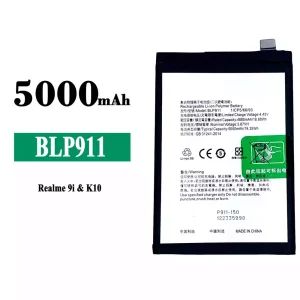 Batterie BLP911 pour OPPO Realme 9i /Realme K10 /Realme 9 Pro
