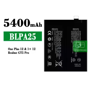Batterie BLPA25 pour OPPO One plus 12/Realme GT5 Pro