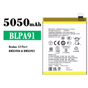 Batterie BLPA91 pour OPPO Realme 13 Pro Plus