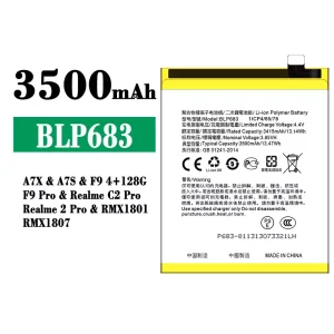 Batterie BLP683 pour OPPO A7X / A7S / F9 Pro / Realme C2 Pro / Realme 2 Pro