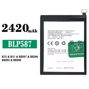 Batterie BLP587 pour OPPO R1X/R1C